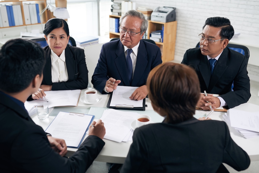 people in a meeting